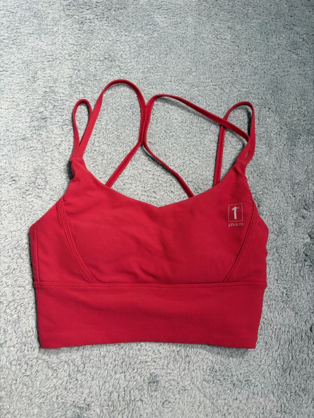 1st phorm Red Strappy Sports Bra small